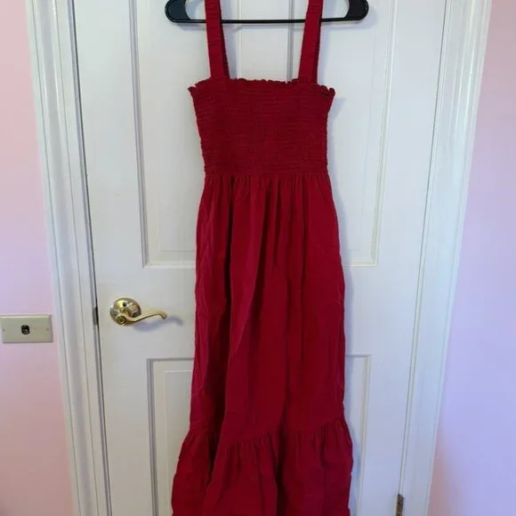 Hill House Home Anjuli Nap Dress - Victorian Red - Picture 3 of 4